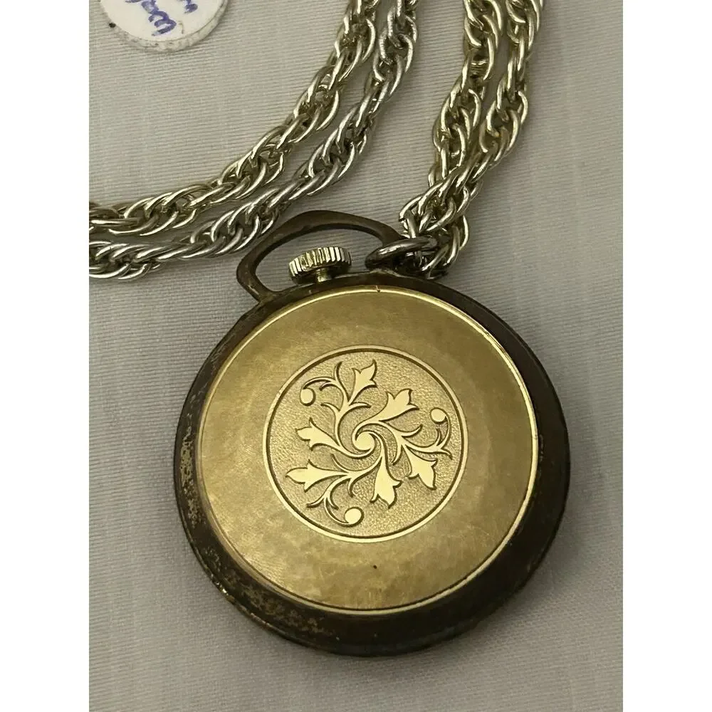 Vintage Waldman Antimagnetic Pendant Watch- Swiss Made-Not Working Parts/repair